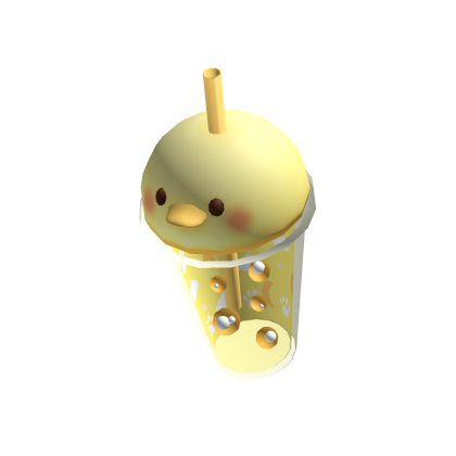 Cute Duck Boba In Hand