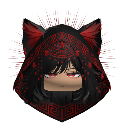 Egyptian Bob w/ Divine Red Black Hood
