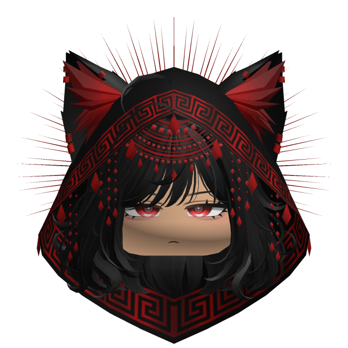 Egyptian Bob w/ Divine Red Black Hood