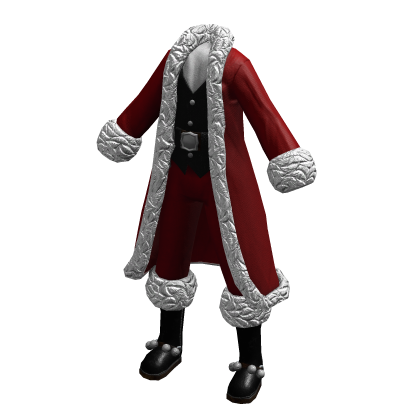 Mr. Santa Claus Outfit | Dark Red Silver Black