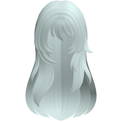 teal long wispy moe anme hair