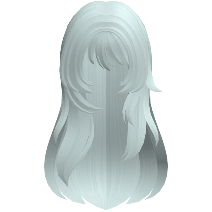 teal long wispy moe anme hair