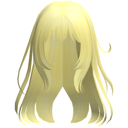 yellow wispy loose angelic anime hair