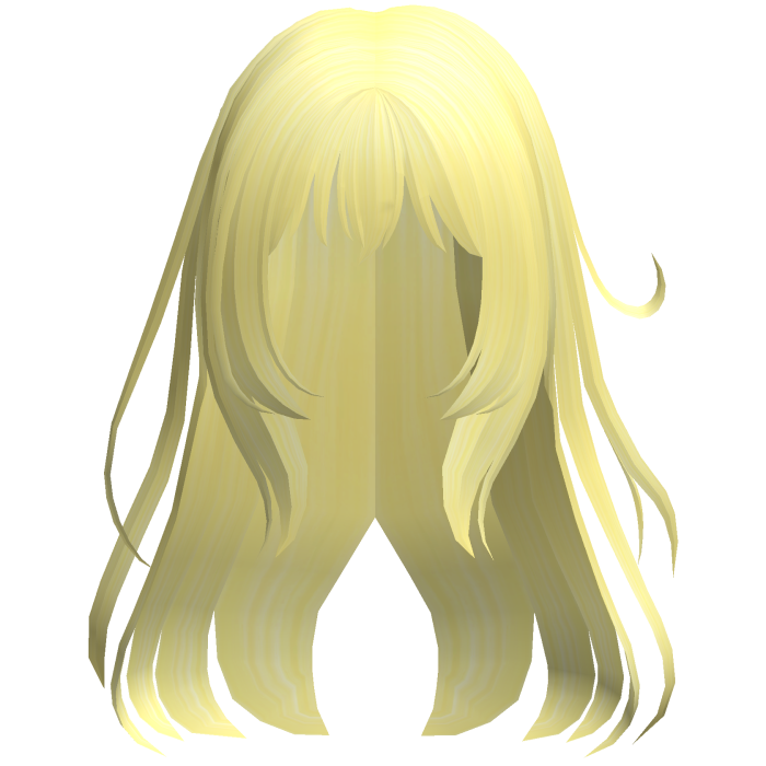 yellow wispy loose angelic anime hair