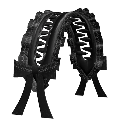 fanged split headdress monochrome ( ´ཀ` )