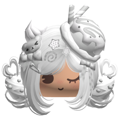 ♡ Ice Cream Girly Buns (White)