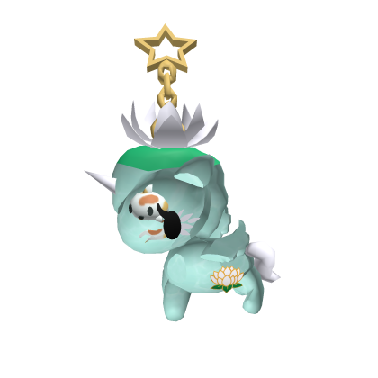 Tokidoki water lily fish unicorno blue keychain