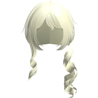 blonde spiral cutesy shoujo low side ponytail