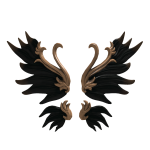 Celestial Bloom Black PBR