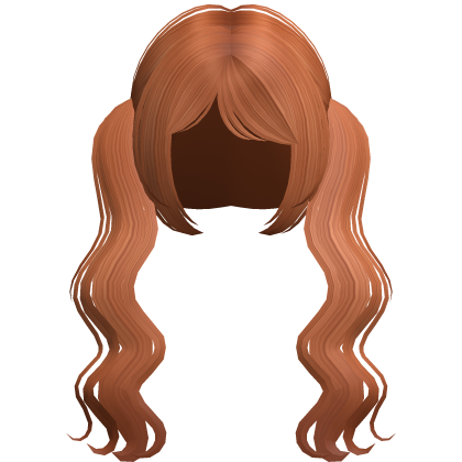 Wavy Long Cute Pigtails Moe Ginger