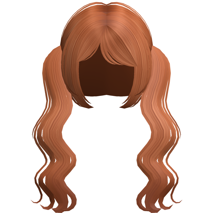 Wavy Long Cute Pigtails Moe Ginger