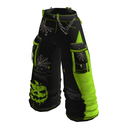 Y2K Toxic Pumpkin Cargo