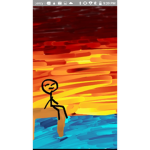 Sunset_stick figure