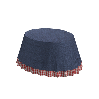 Mini Jean Skirt Igari Red Plaid thumbnail