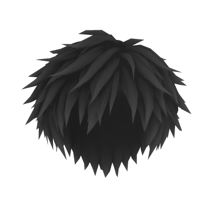 spikey black hair Roblox item