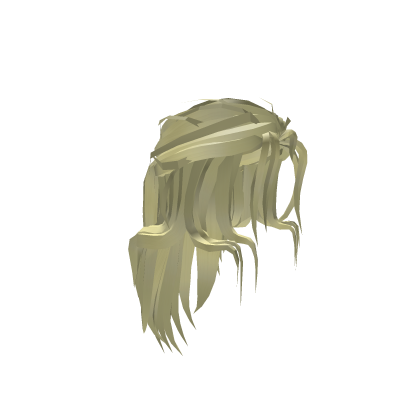 Masculine long light blond hair w ponytail Roblox item