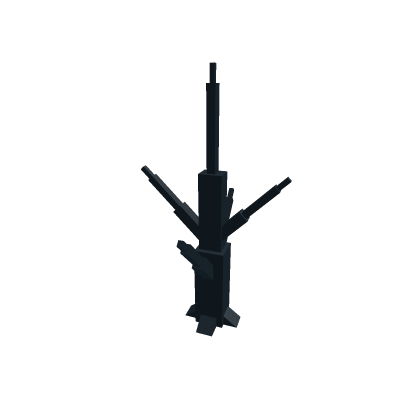Dead black tree