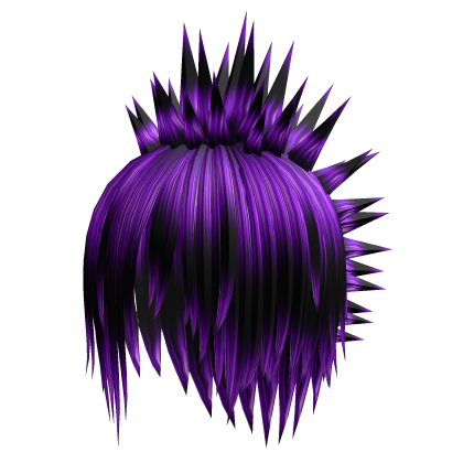 Scene purple layered messy liberty spike Mohawk  Roblox item