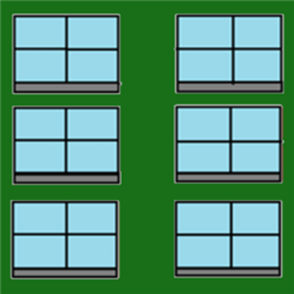 Building Windows Dark Green Roblox decal