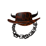 [CODE: RP3] Dark Vintage Y2K Leopard Hat [PBR]