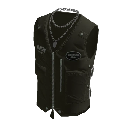 Y2K Tactical Streetwear Zip Vest (Green) | Roblox Item - Rolimon's