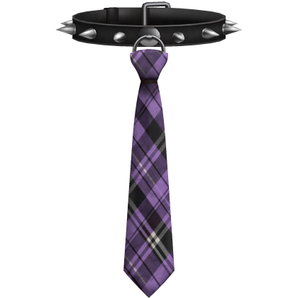 Emo Choker Spikes Necktie