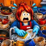Wash all the dishes