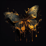 golden butterfly :3