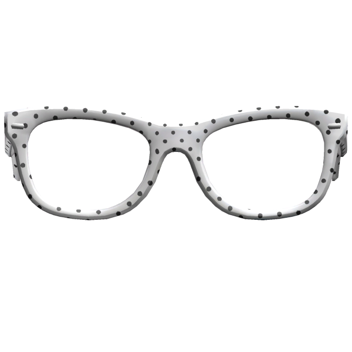 Cutesy White Polka Dot tumblr 2014 Glasses