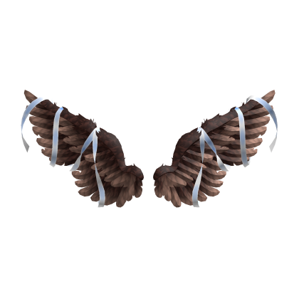 Ribboned Wings Brown Blue Roblox item