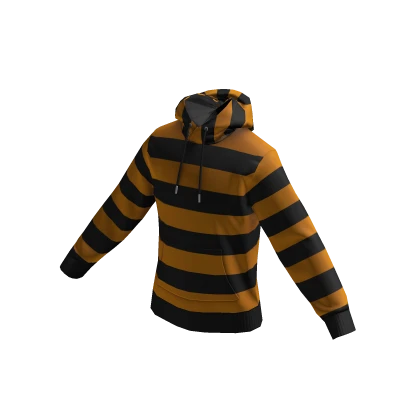 Yellow striped hoodie cheap