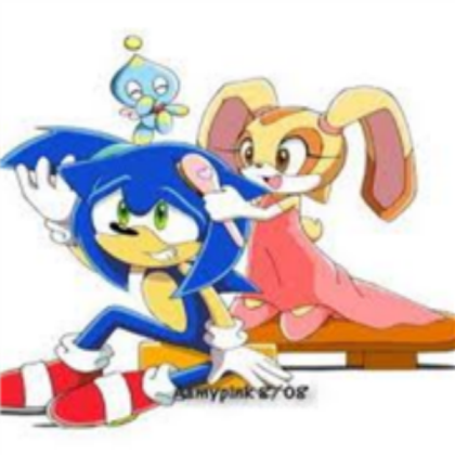 Cream Giving Sonic a Makeover Roblox decal