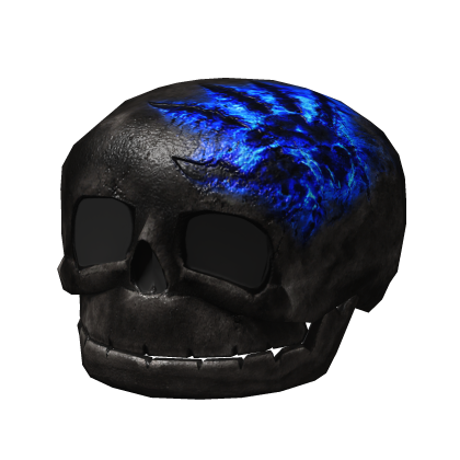 Black/Blue Scorched Riddling Skull Recolor Addon