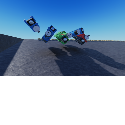 Slide Thomas & Friends to Explosive trucks!