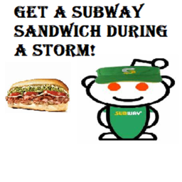 Grab A Subway Sandwich During A Storm!