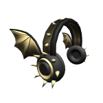 Golden Bat Wing Headphones