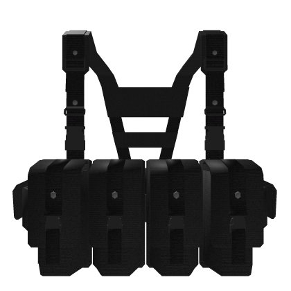 Magazine Pouch Black Military Vest V2