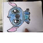 Stitch boba blue