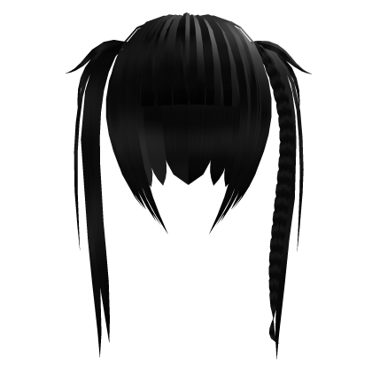 ;´༎ × ཀ ᗜ ༎ˇ) Black Vkei Scene Emo Goth Pigtails thumbnail