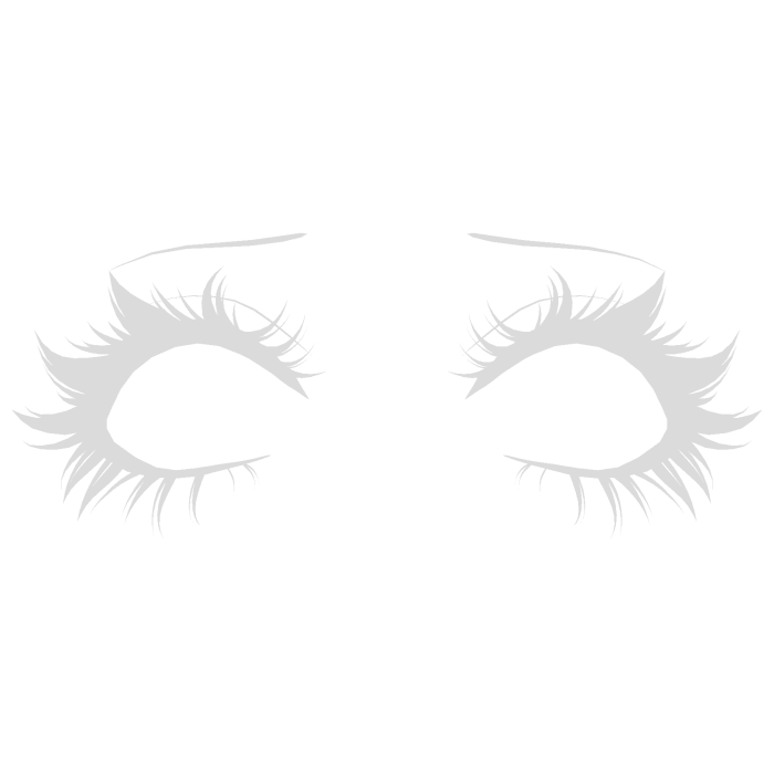 Cute detailed Eyelashes in White