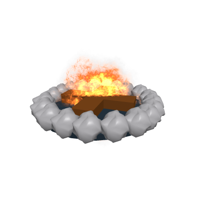 Realistic campfire
