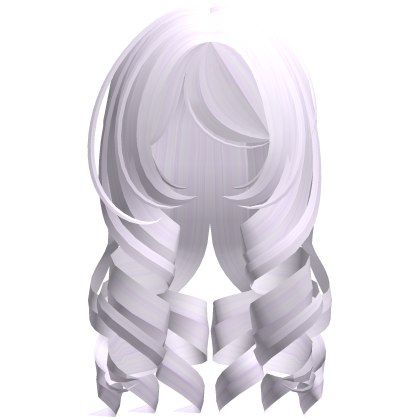 cute long curly princess doll hair in pastel purpl