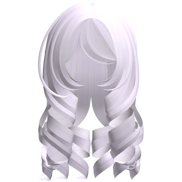 cute long curly princess doll hair in pastel purpl