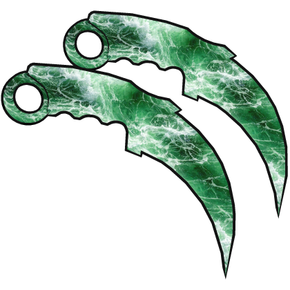 [FREE] DUAL KARAMBITS: GREEN WAVES thumbnail