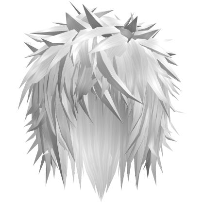 white gothic messy emo boy hair