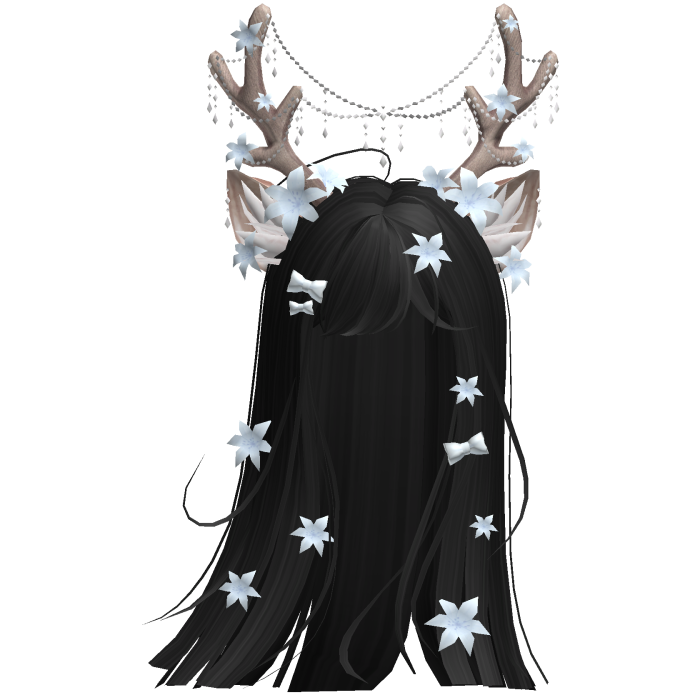 Ethereal Christmas Fairy Fawn Hair w/ Antlers