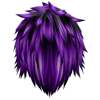 scene purple messy  jaggered spikey emo vkei hair Roblox item