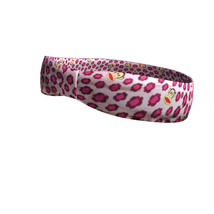 Pink Paul Frank Leopard Headband