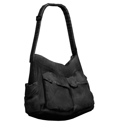 Black Grunge Side Bag (No Headphones)