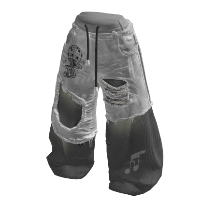 Grey Double Waistband Jeans
